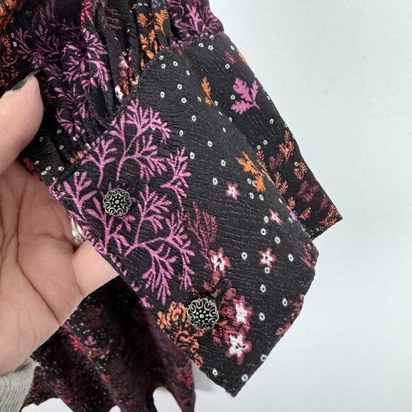 MKT Studio Ronnie Leafy Print Button Front Midi Shirt Dress FR Size 38 US Size 6 - Picture 14 of 14